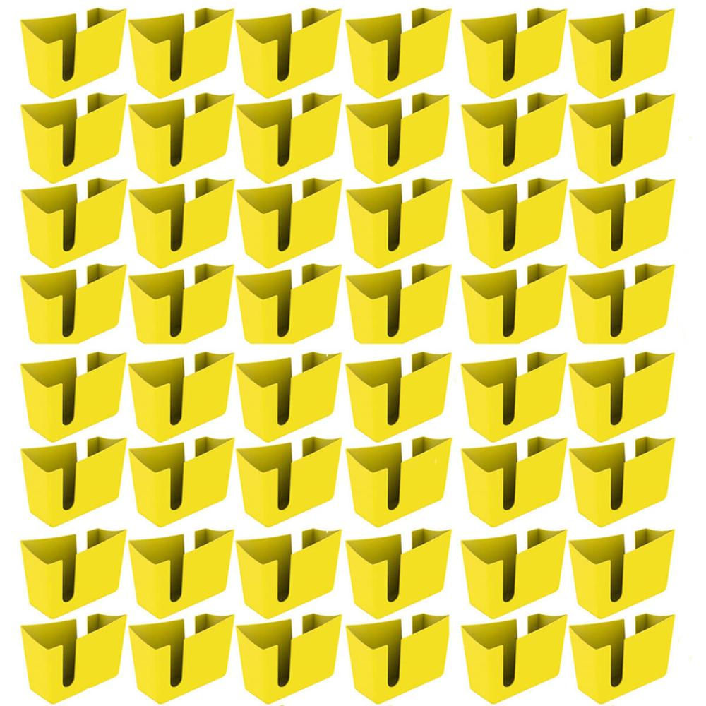 Kit 48 Suportes Porta Guardanapos de Mesa Trio Crippa Amarelo Lanchonete Restaurante