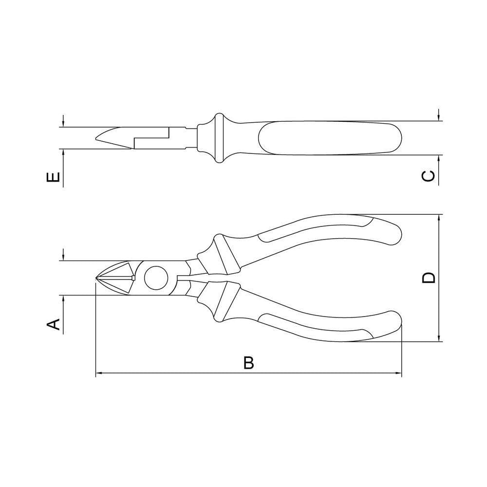 Alicate Corte Diagonal Isolado 1.000 V 6" Tramontina Pro