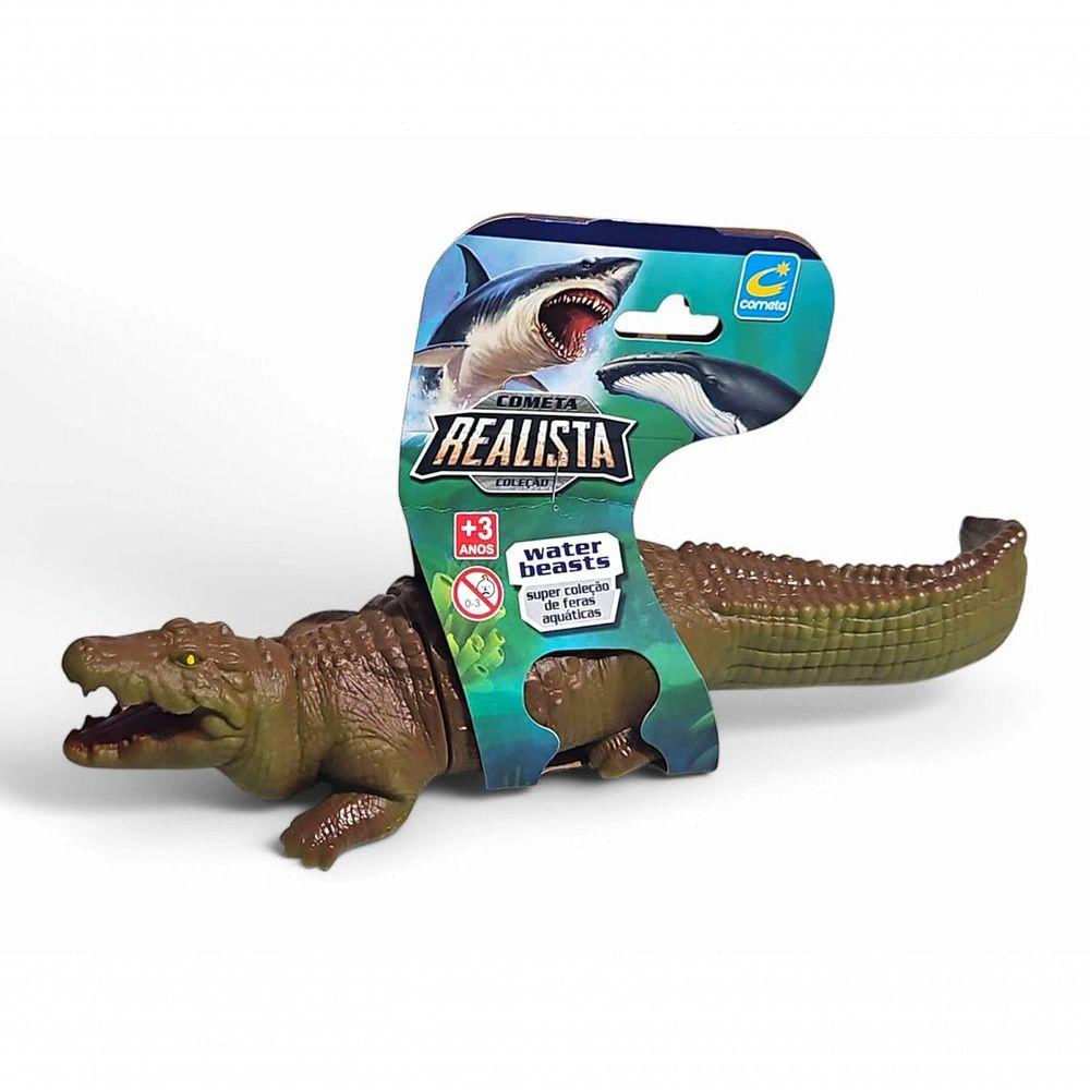 Boneco Em Vinil Animal Brinquedo Super Realista Crocodilo