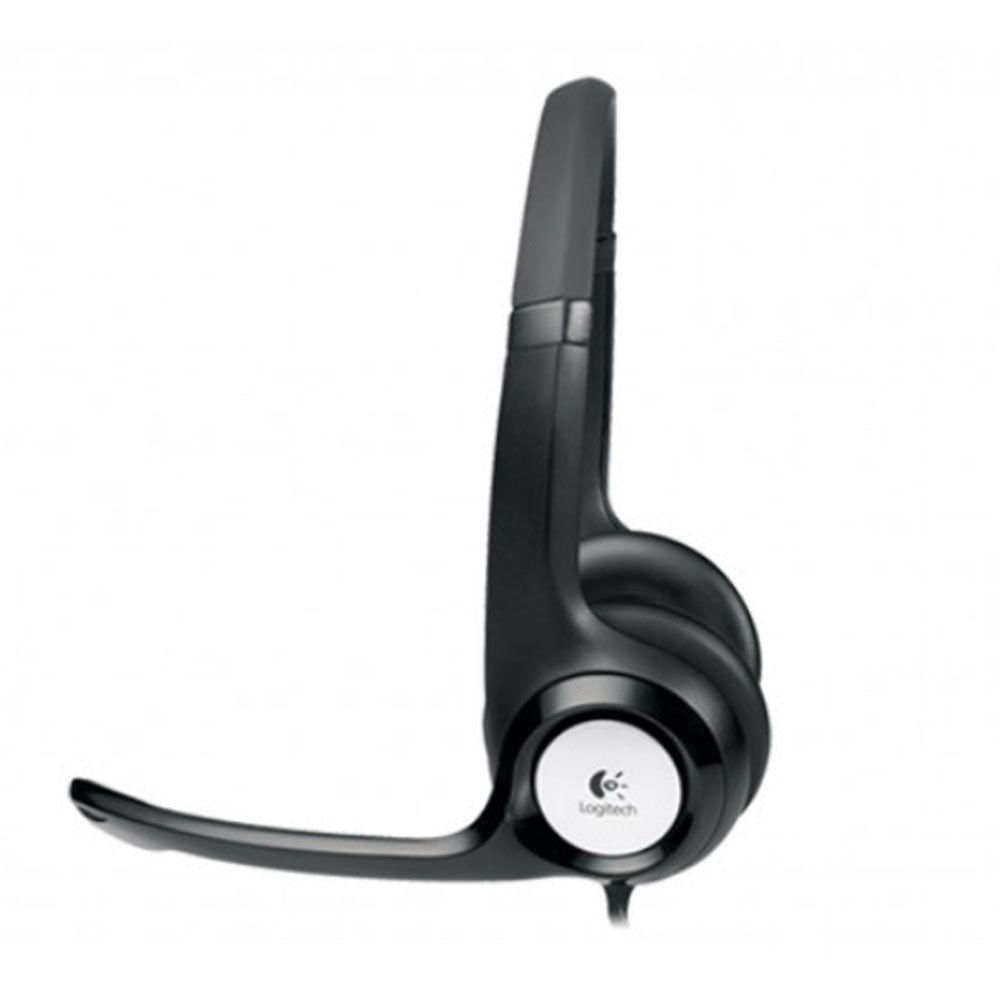 Fone De Ouvido C/Microfone Logitech H390 Usb Preto