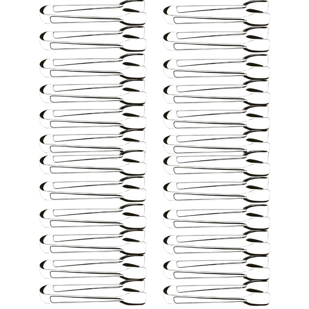 Kit 24 Pegadores Pinças 18cm Aço Inox Servir Frios Especiarias Carnes Multiuso Brinox