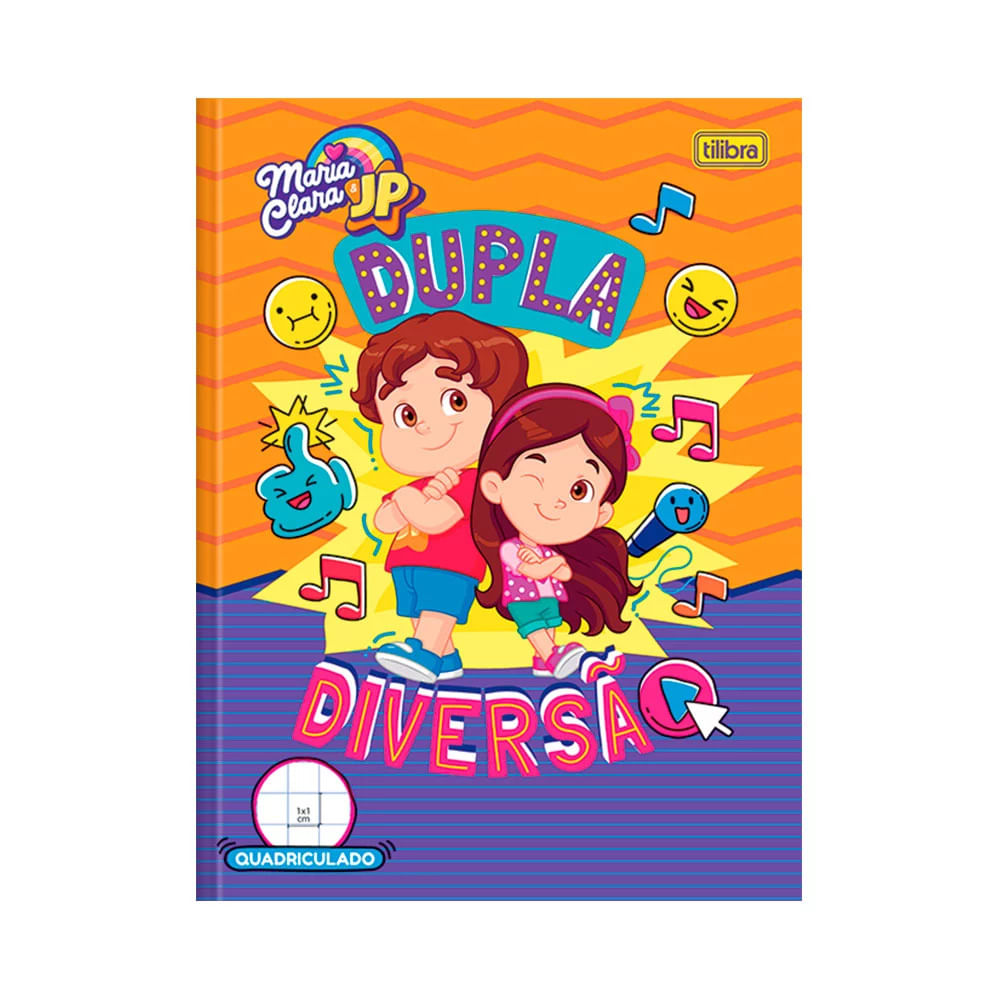 Caderno Quadriculado Tilibra Brochura Capa Dura Maria Clara e JP Capas Diversas - Item Sortido