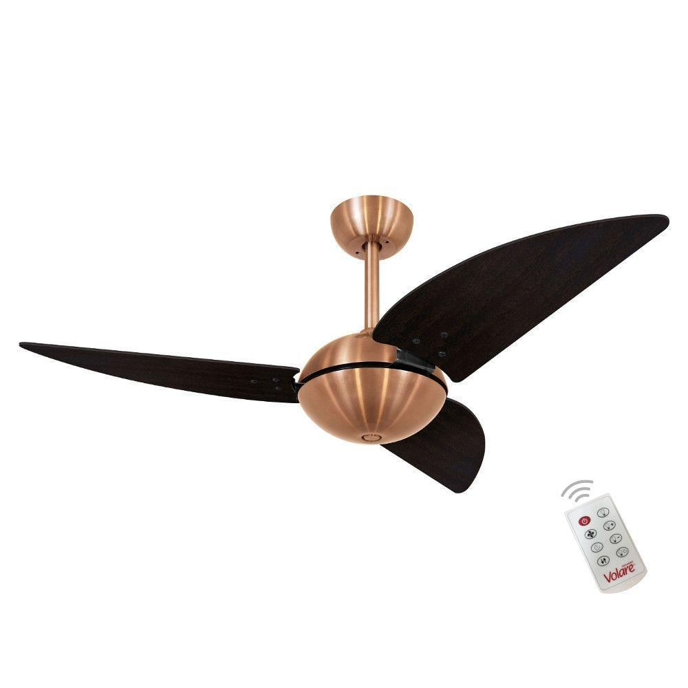 Ventilador Volare Office Class Tabaco 220v E Controle Remoto