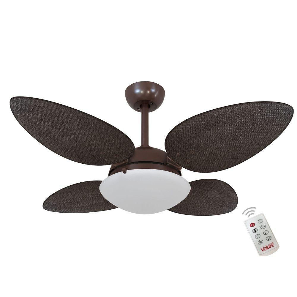 Ventilador Volare P Palmae Tabaco 127V E Controle Remoto