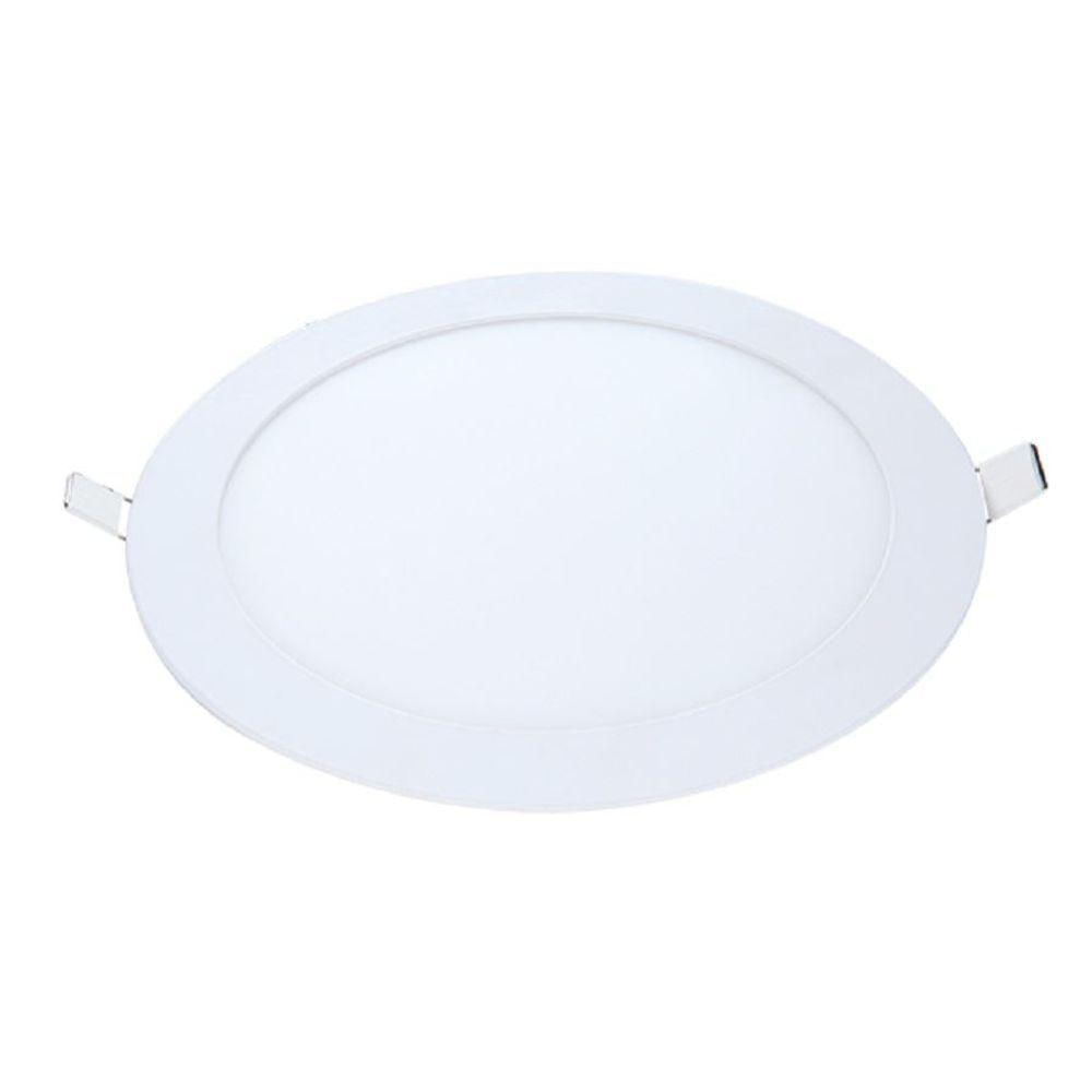 Painel Led Pop Embutir Redondo Avant Branco 22cm - 18w - 4000k Luz Neutra
