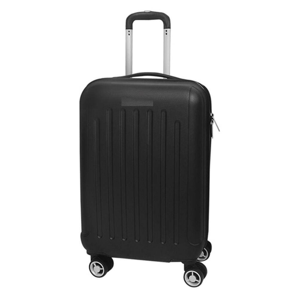 Mala De Viagem Rigida Abs De Bordo Pequena Giro 360 De Mao Padrao Anac Com Cadeado Preta