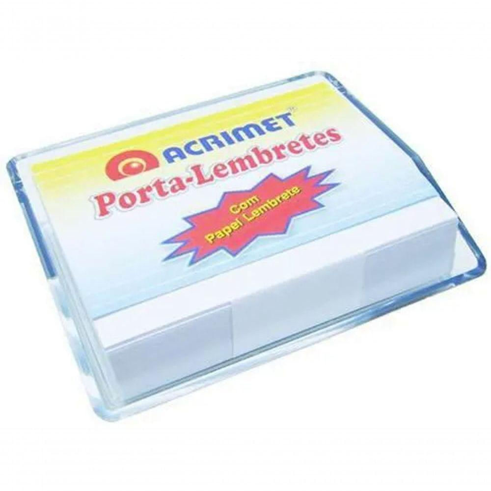 Porta Lembrete Com Papel Branco Acrimet 957 Cristal