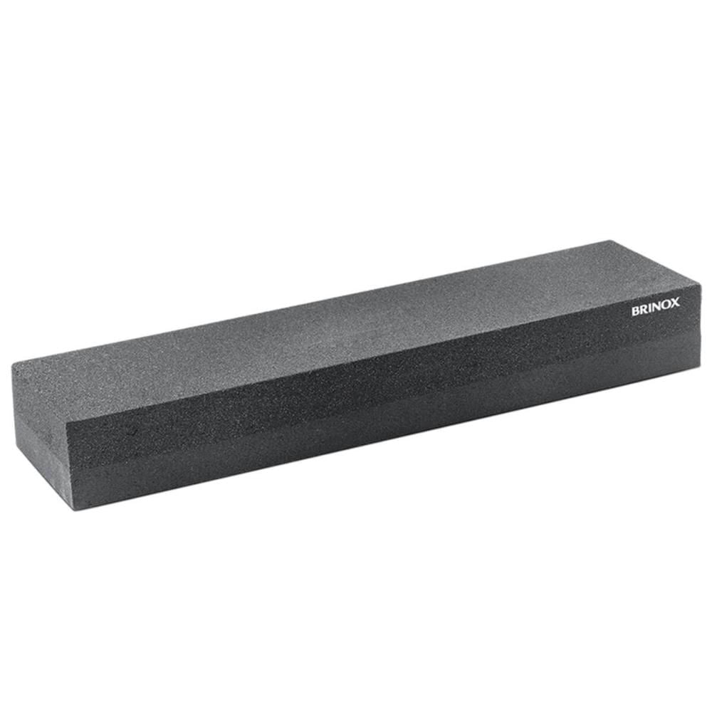 Pedra de Afiar Facas Dupla Face Suprema Brinox Pedra para Amolar 20x5cm