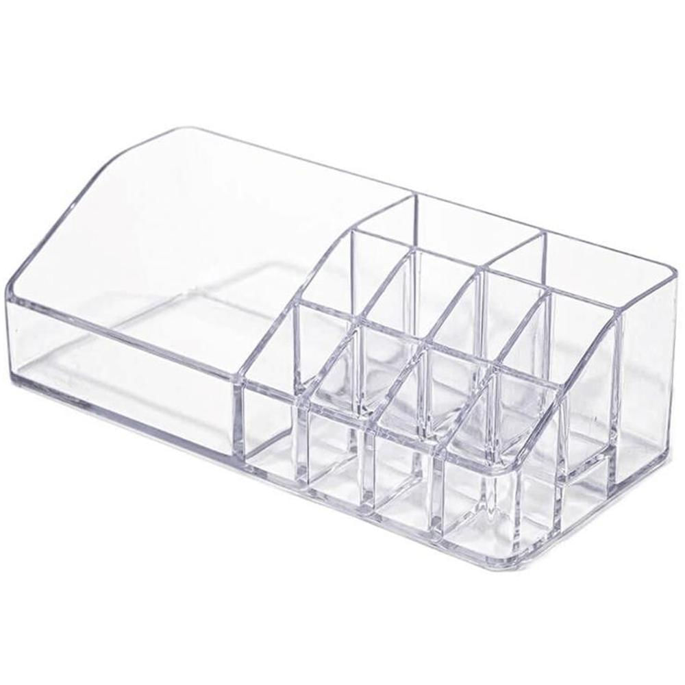 Organizador de Cosméticos Porta Maquiagem Batom de Mesa Bancada Cristal Essencial Dello