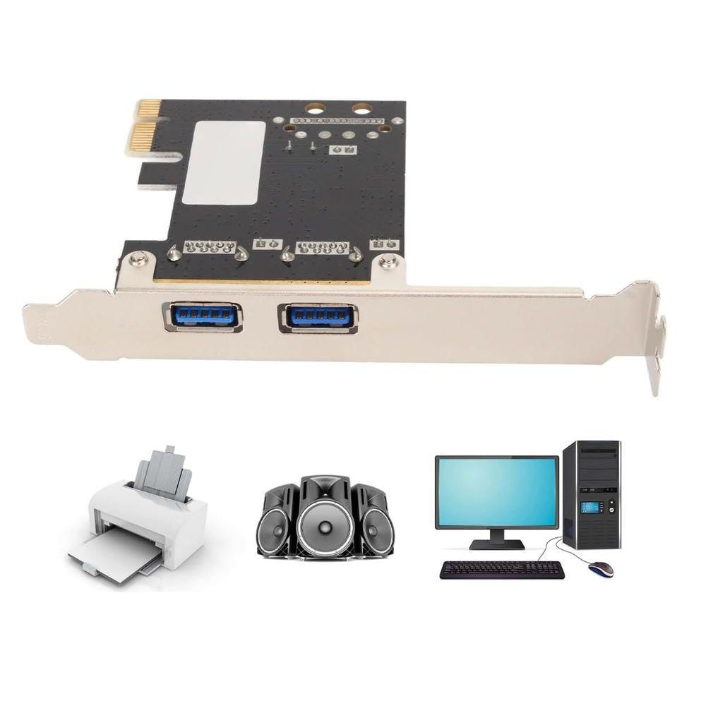 Placa Pci-e Usb 3.0 Compatível Com Windows E Linux Kernel
