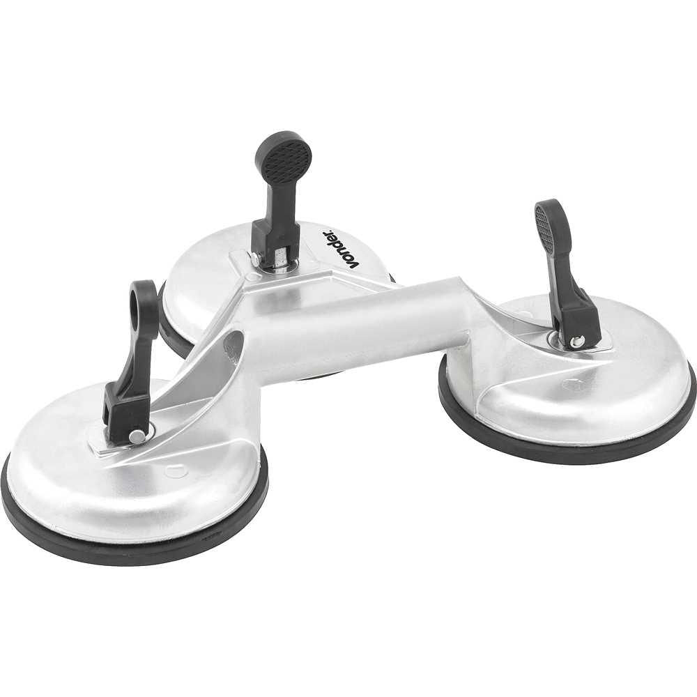 Ventosa tripla 116 mm alumínio VONDER