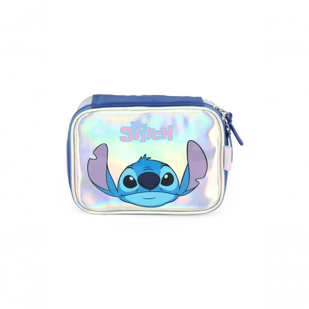 Estojo Stitch Prata - Unico Prata