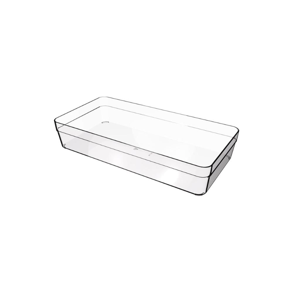 Organizador De Gavetas Componível Crippa 30x15x5,7 Cm Cristal