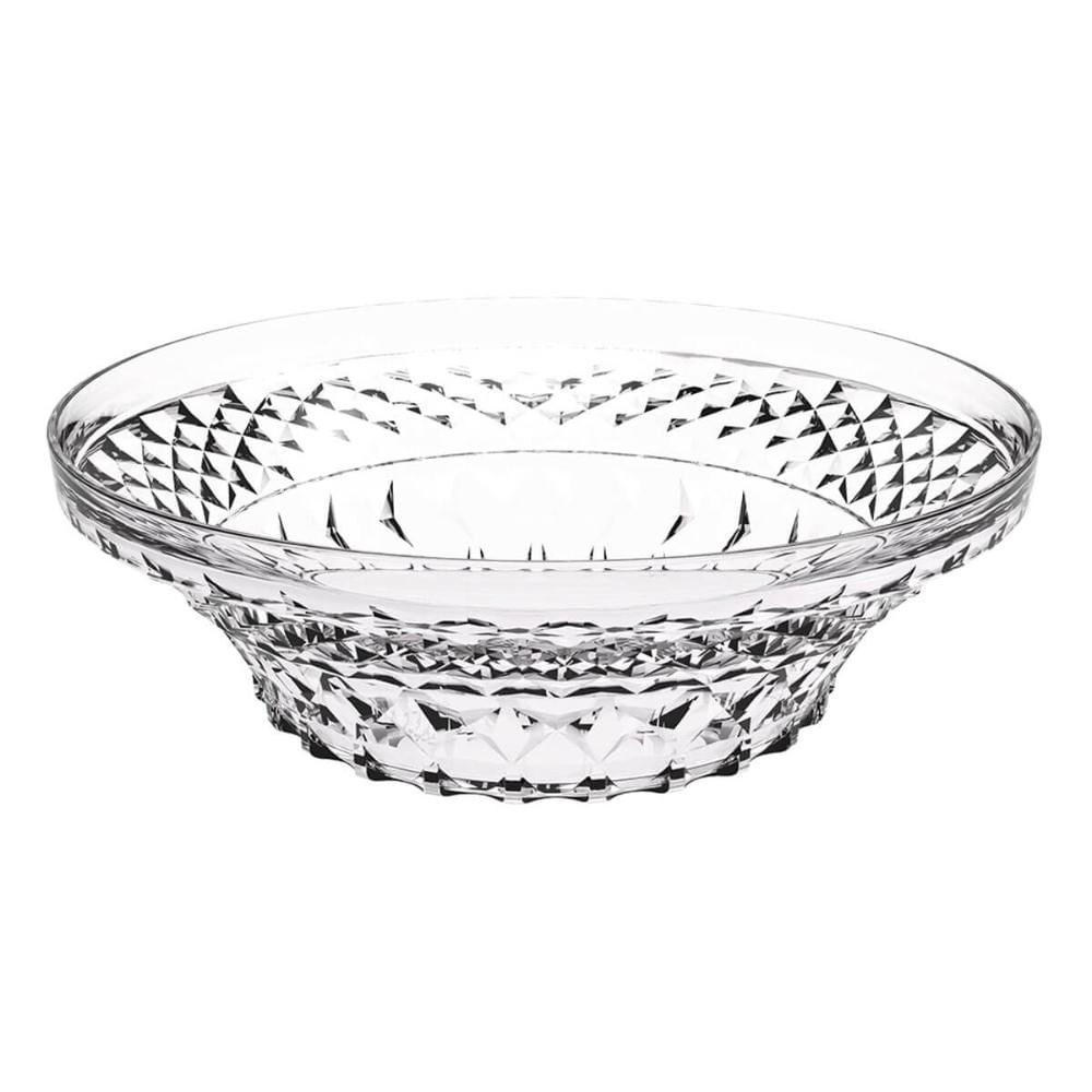 Saladeira Tigela Redonda 3,3L Glassy Crippa Transparente Plástica Salada Pipoca Sobremesa