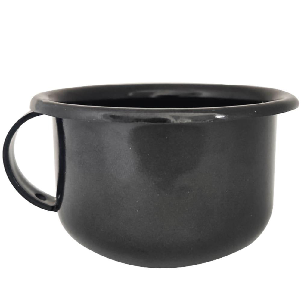 Caneca Esmaltada com Alça Xícara em Ágata para Café 200ml Esmaltados Silva