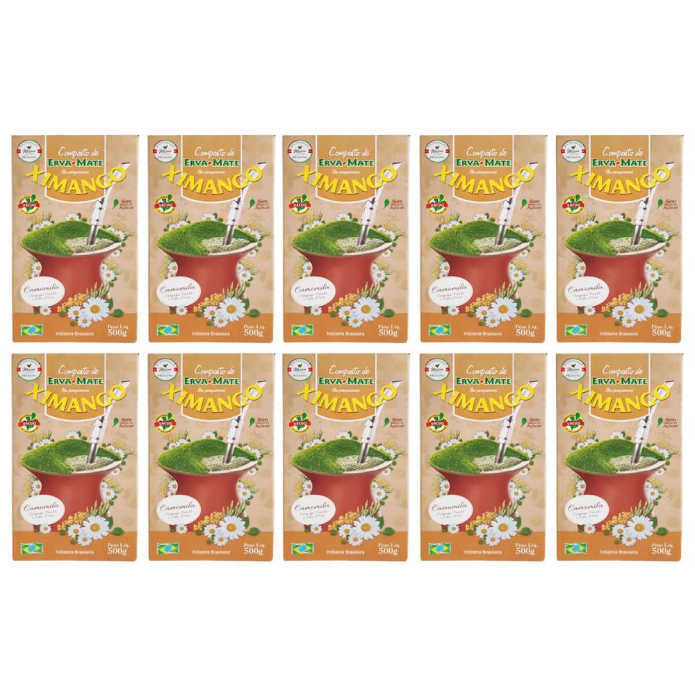 Kit 10 Erva-mate 500g De Chimarrão Ximango Chás Medicinais