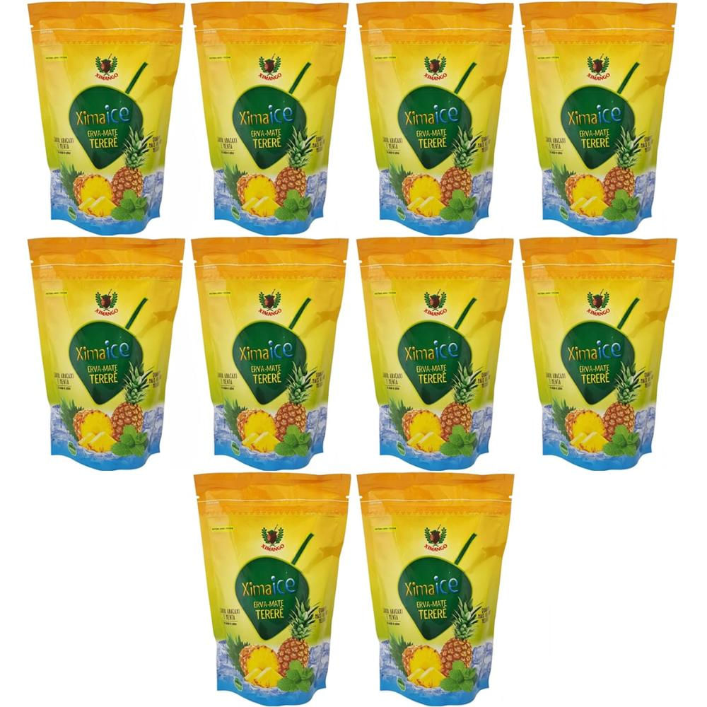 Kit 10 Erva-mate Tererê Abacaxi E Menta 250g Ximango Ximaice