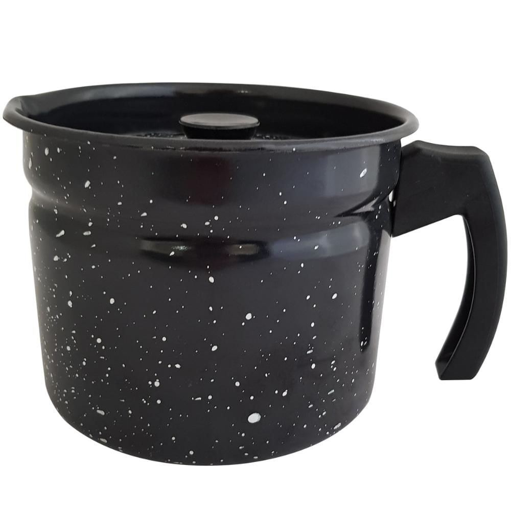 Leiteira Caneca Esmaltada Jarra Para Leite Granitada 1,6l