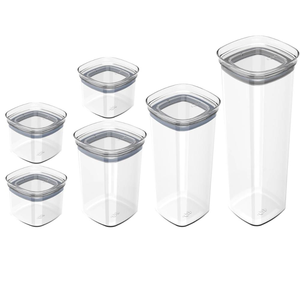 Conjunto Potes Herméticos Para Alimentos 450ml 1000ml 1500ml 2000ml