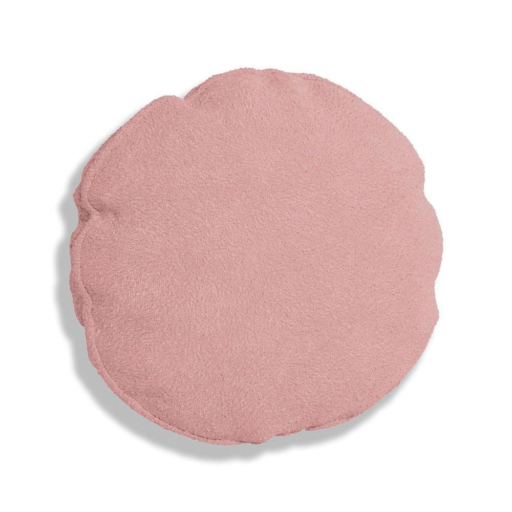 Almofada Bolacha Redonda Cookie Boucle Rosa