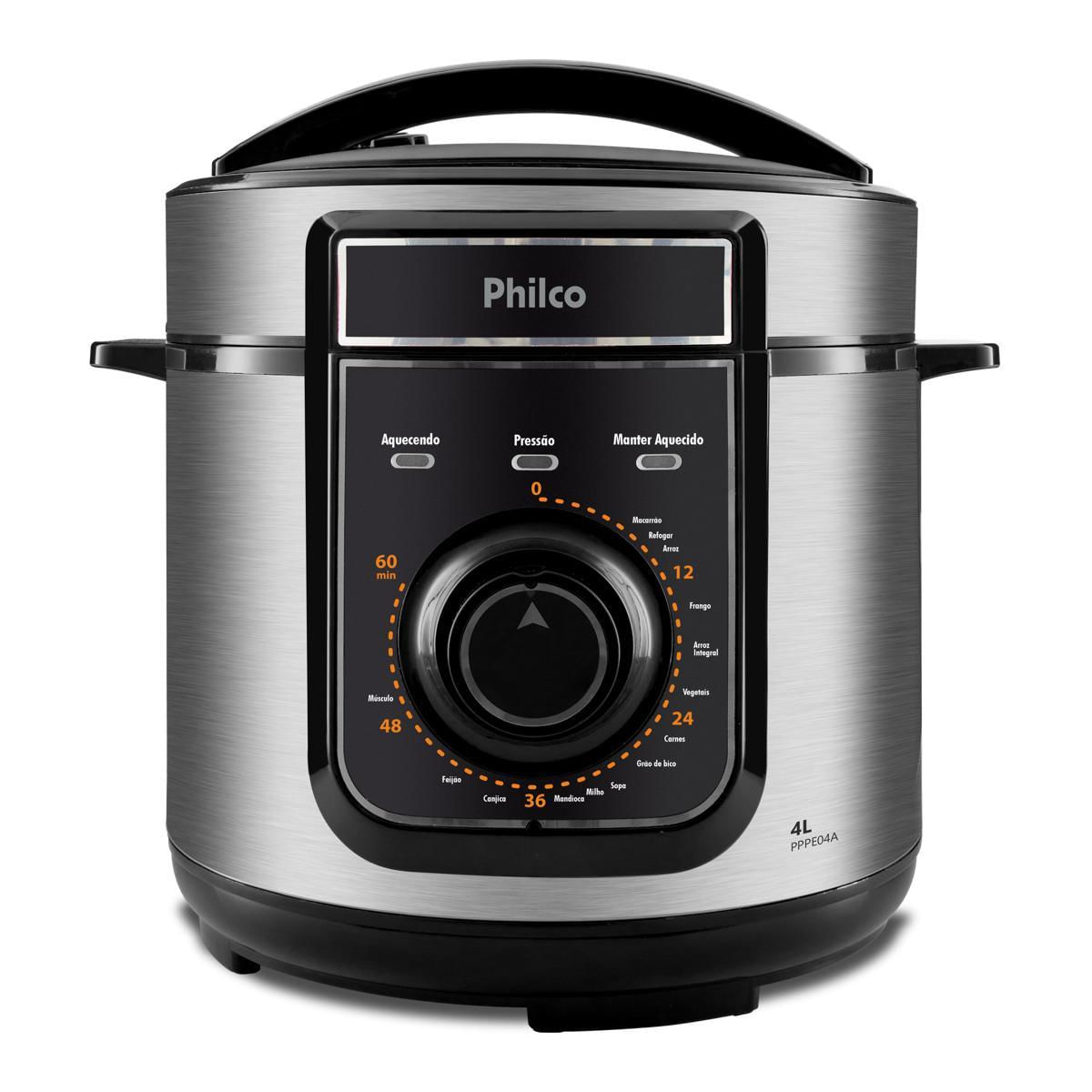 Panela de Pressão Elétrica Philco 4L 14 funções PPPE04A