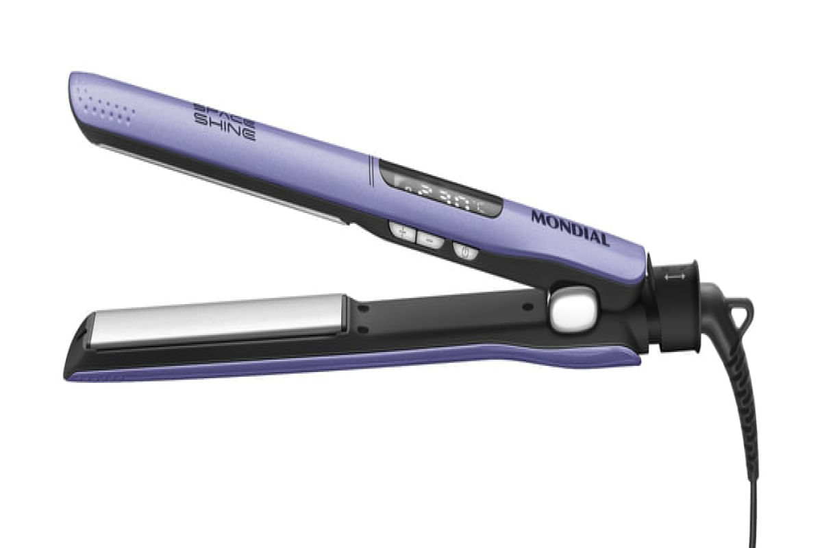 Prancha Alisadora Space Shine Mondial Lilás 50W Bivolt - P-26