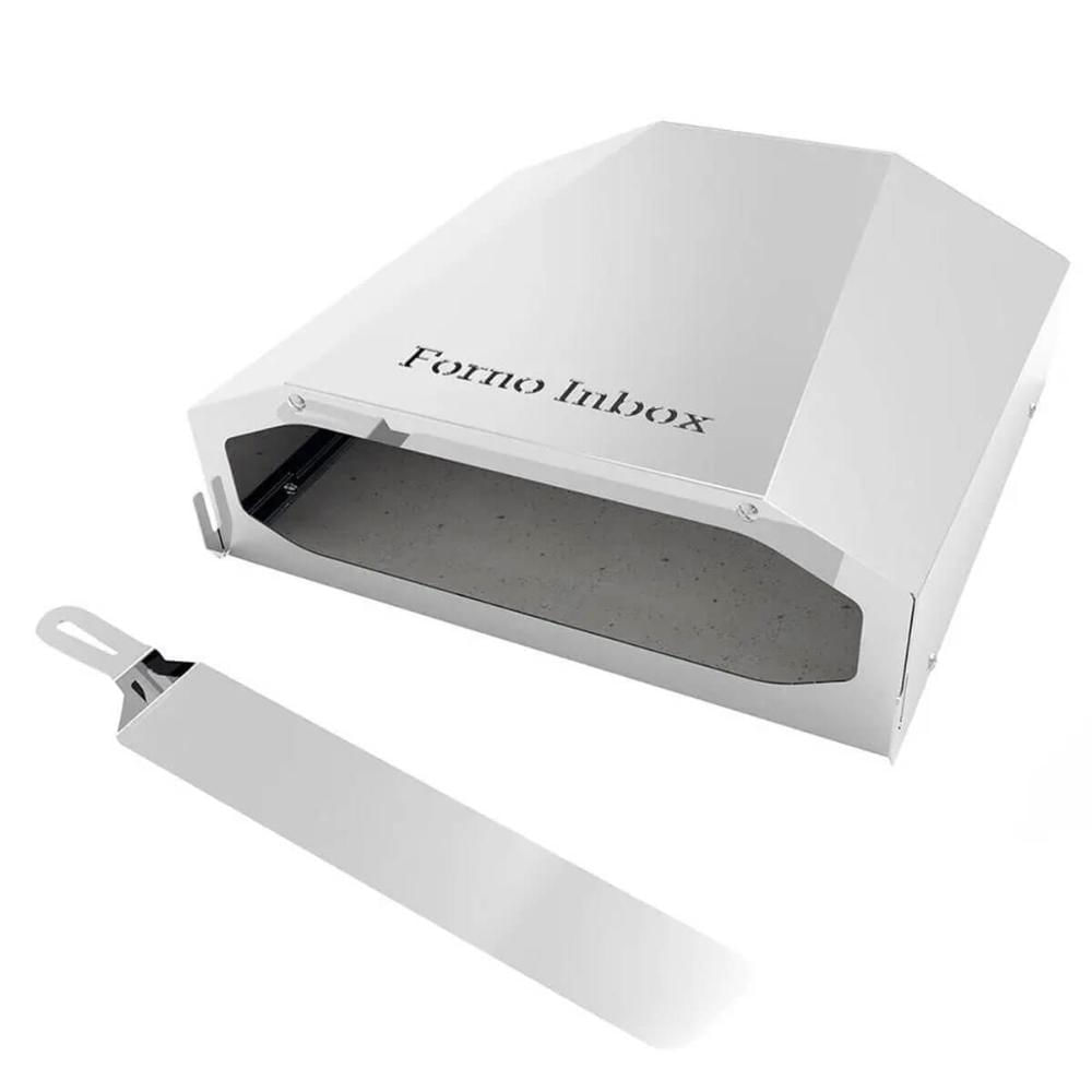 Forno de Pizza Compacto Portátil para Fogão com Pegador Anatômico 35cm Inox Saro