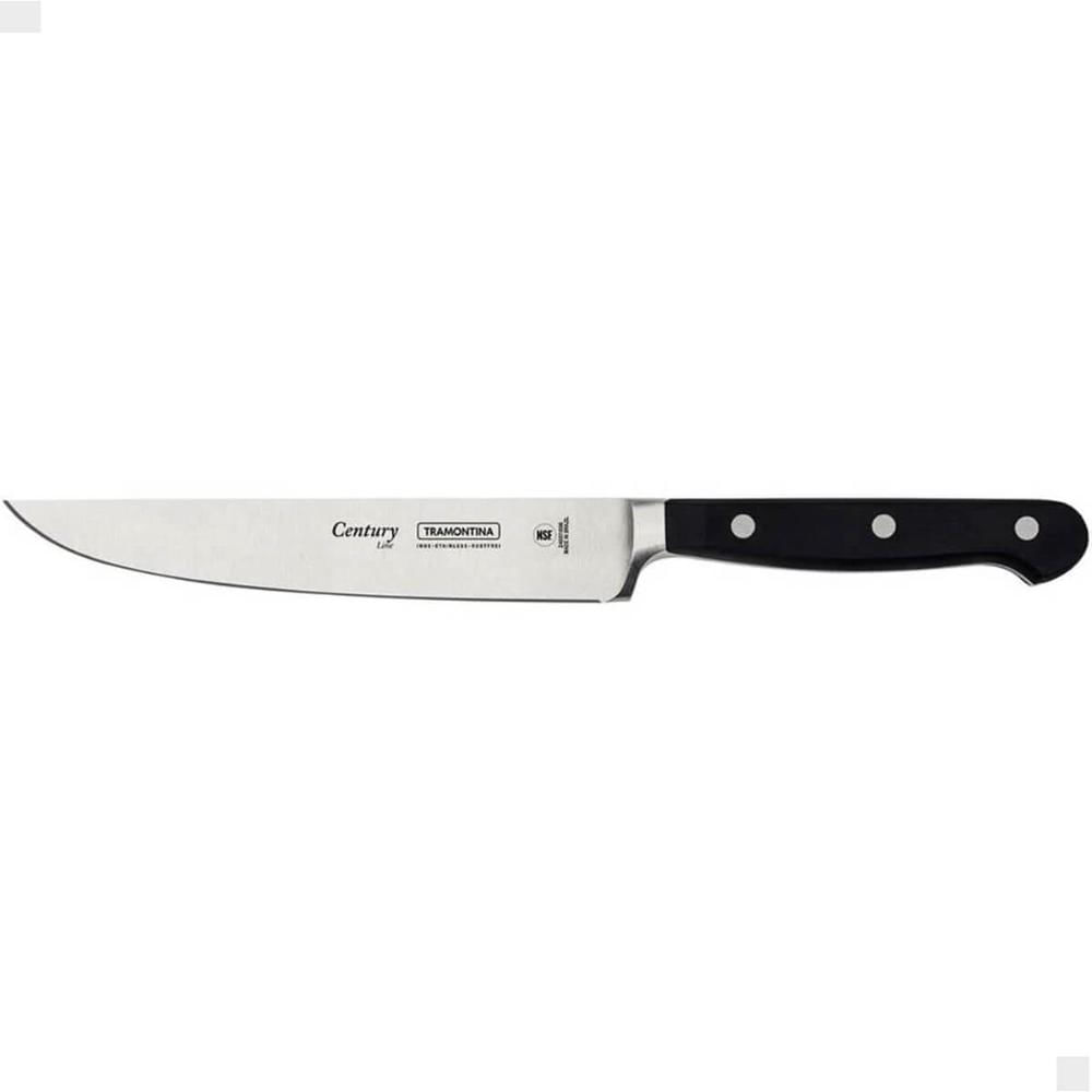 Faca para Cozinha Tramontina Century 6' em Aço Inox e Cabo em Policarbonato Preto