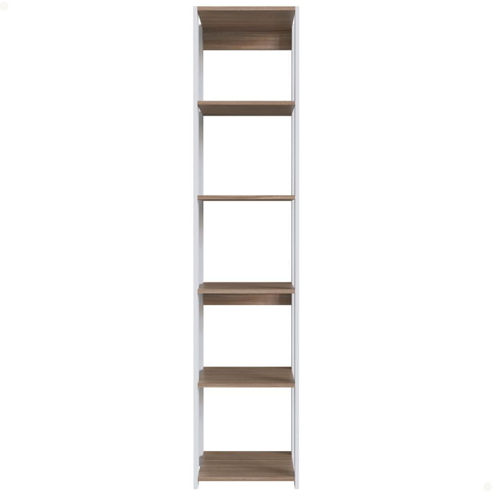 Guarda Roupa Closet Modulado 40x45x183cm com 6 Prateleiras ProDecor em MDP Montana e Branco