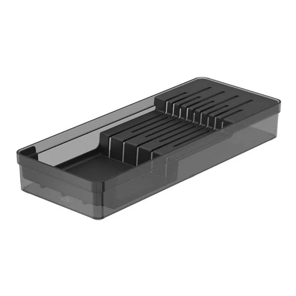 Organizador Divisor 9 Facas para Gaveta Clear Compartimento Grandes e Pequenas Ou Preto
