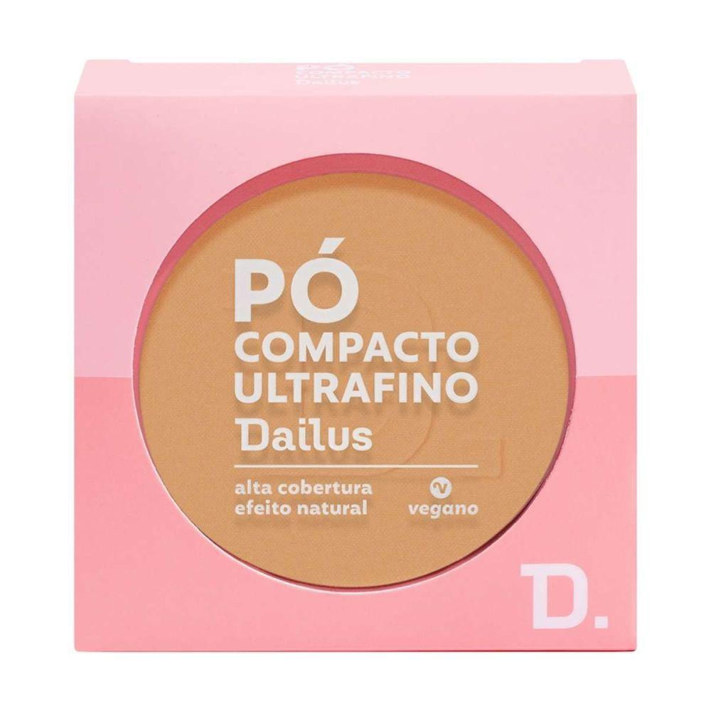 Pó Compacto Ultrafino 9g Dailus Acabamento Suave e Controle De Brilho D8 Médio