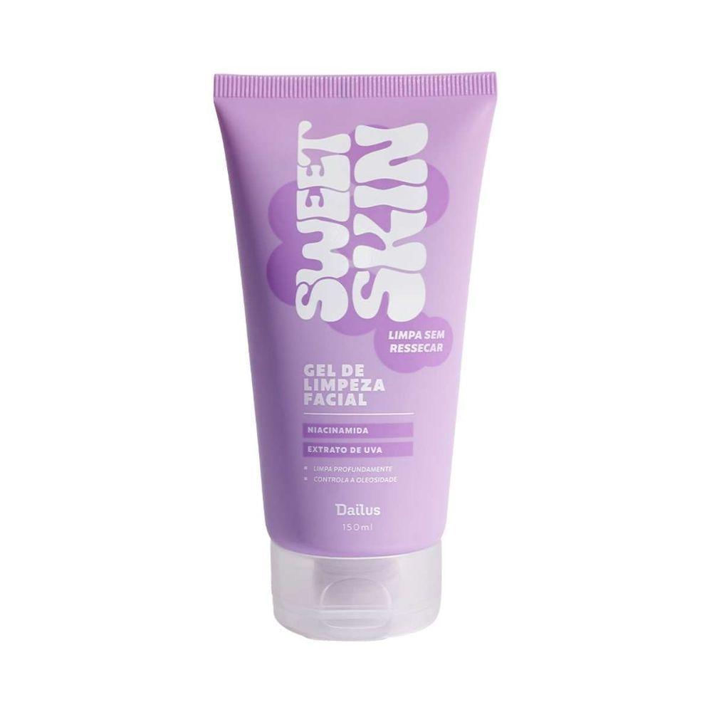 Gel De Limpeza Facial Sweet Skin 120ml Dailus Limpeza Suave e Hidratação Profunda