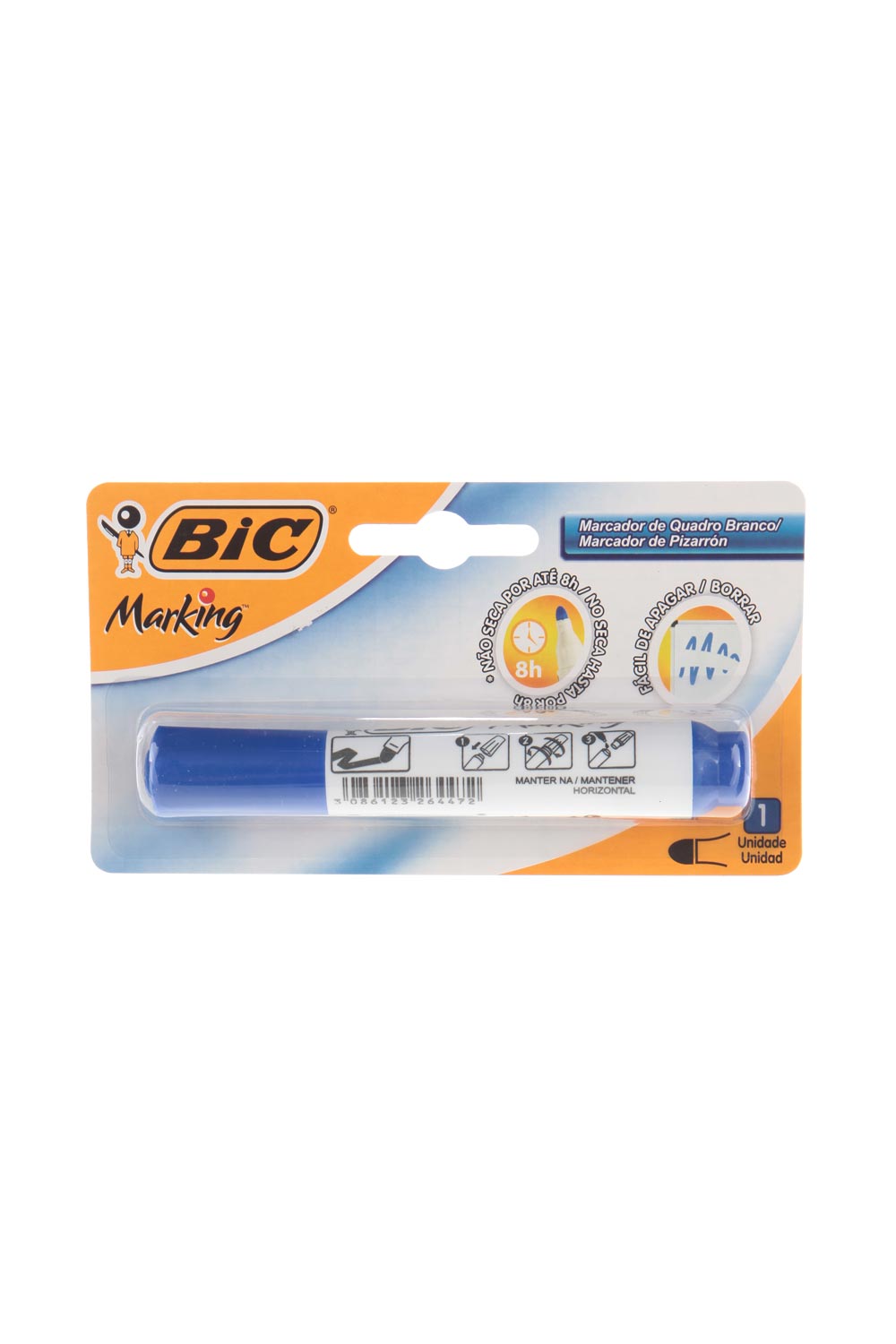 Marcador para Quadro Branco Bic Recarregável Azul Ponta Média Redonda