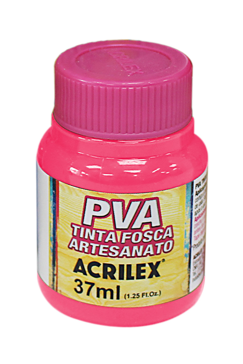 Tinta Pva Fosca para Artesanato 37ml Rosa Escuro