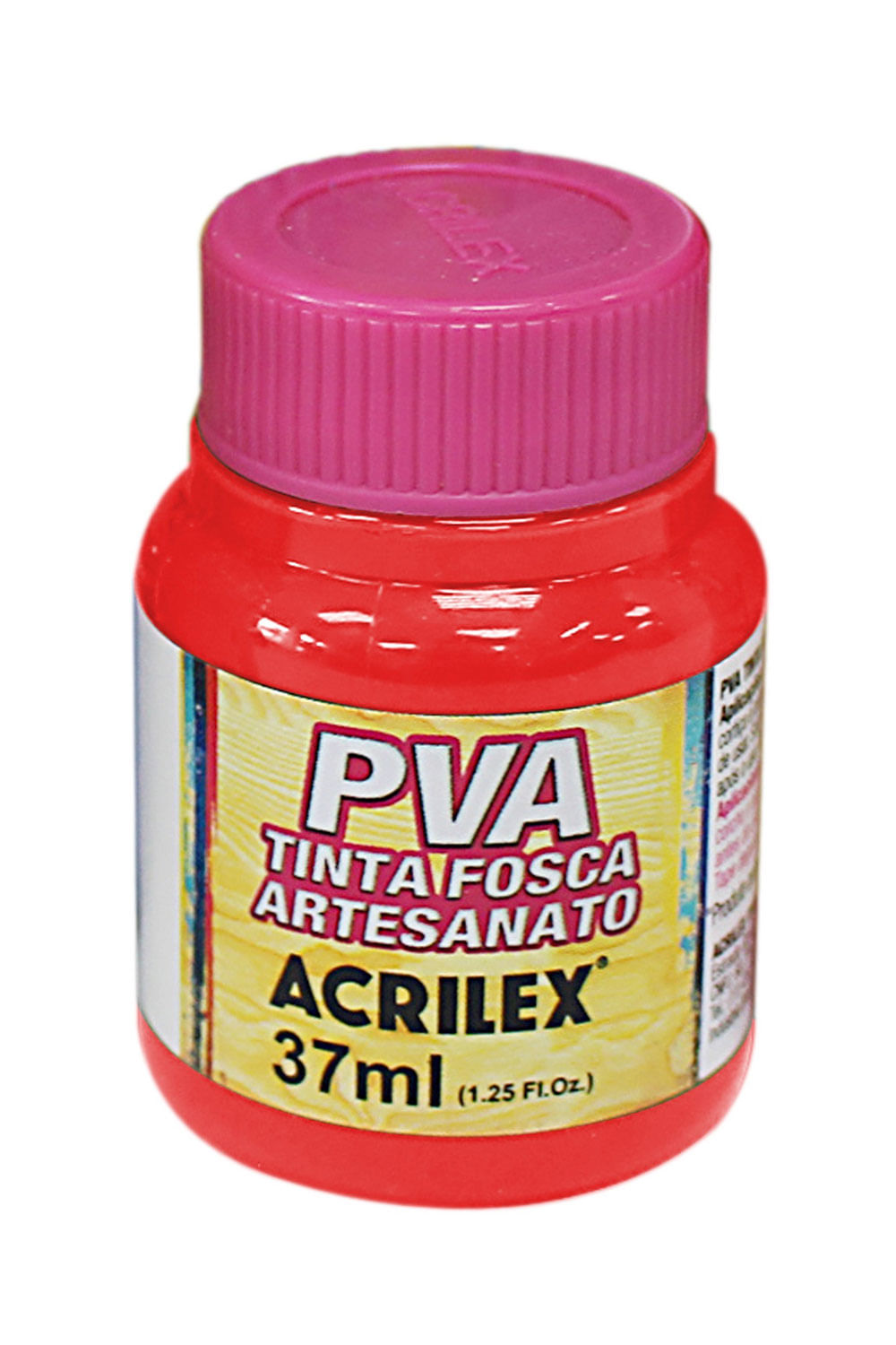 Tinta Pva Fosca para Artesanato 37ml Vermelho Fogo