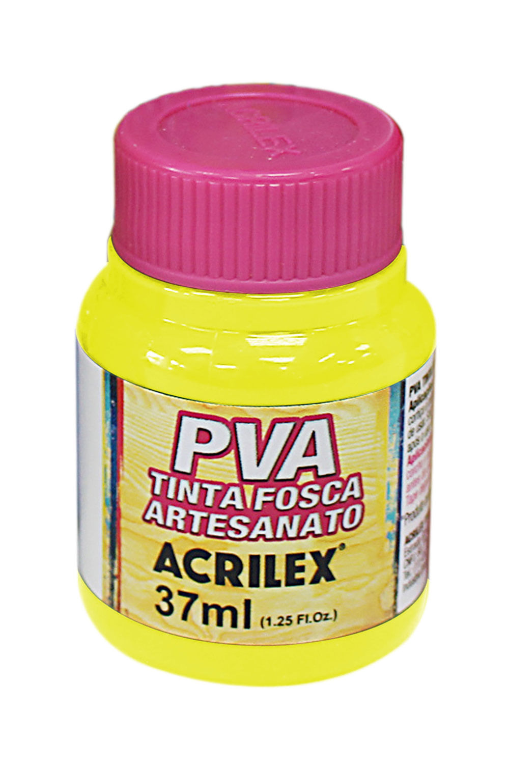 Tinta Pva Fosca para Artesanato 37ml Amarelo Limão