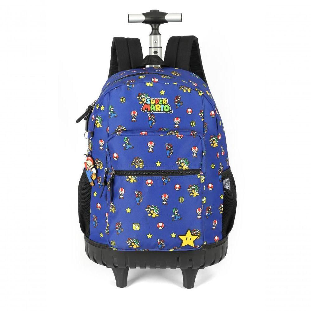 Mochilete Com Carrinho Azul - Unico Azul