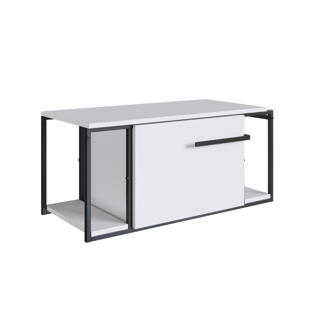 Gabinete Suspenso Para Banheiro 80cm P1019 Branco Sem Cuba