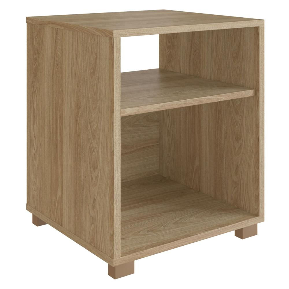 Mesa de Cabeceira Siena Aveiro Oak com Prateleira e Nicho