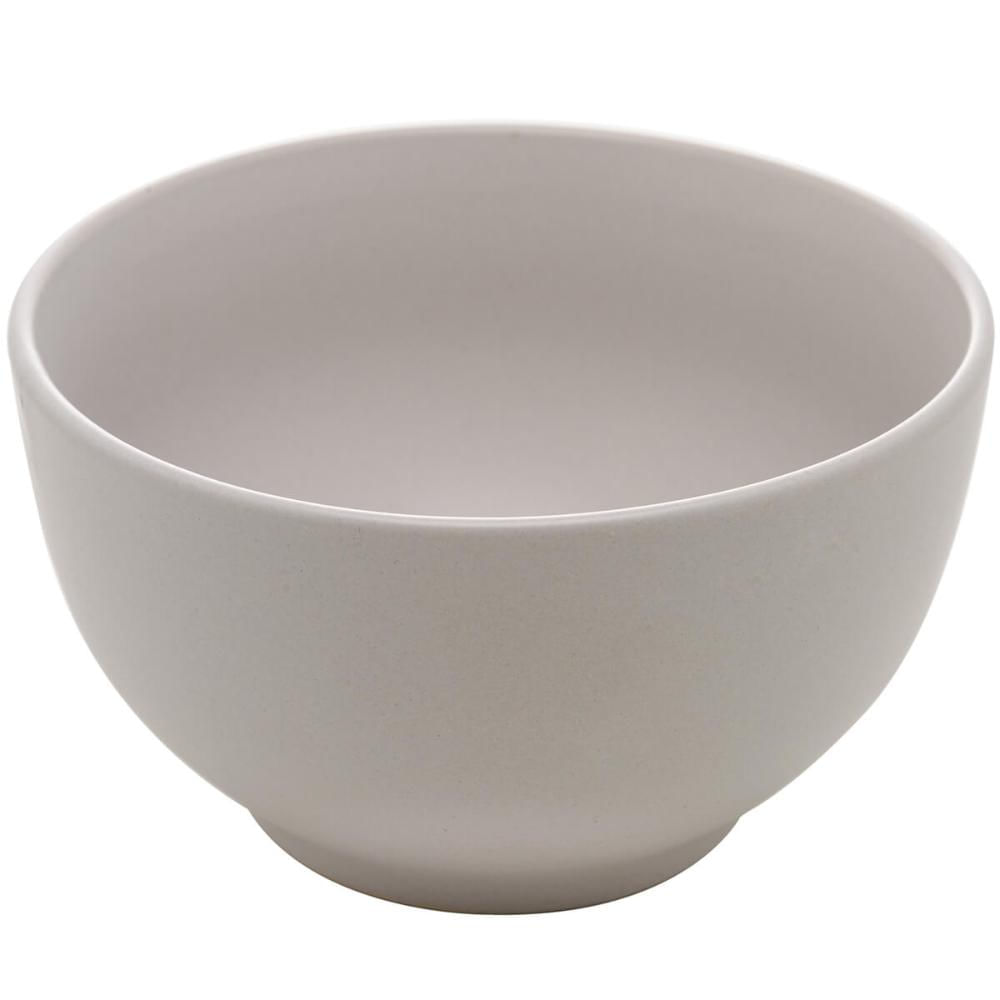 Bowl Lyor de Cerâmica Cronus Bege 680ml Cumbuca Tigela para Saladas Sobremesas Sopas