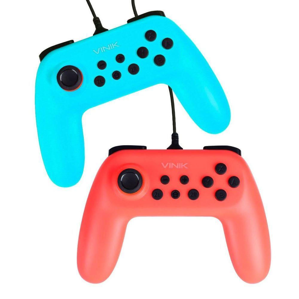 Kit Com 2 Controles Usb Switch/nintendo Switch - Vinik...