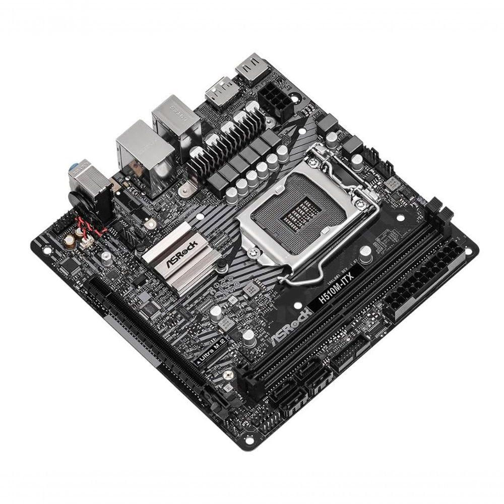 Placa Mae Asrock Mini Itx H510m-itx Lga1200 2xddr4...