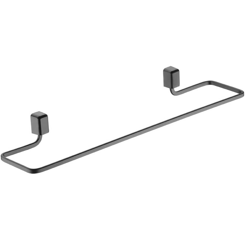 Suporte Porta Toalha de Banho Preto Fosco Toalheiro 45cm para Banheiro Schmitt