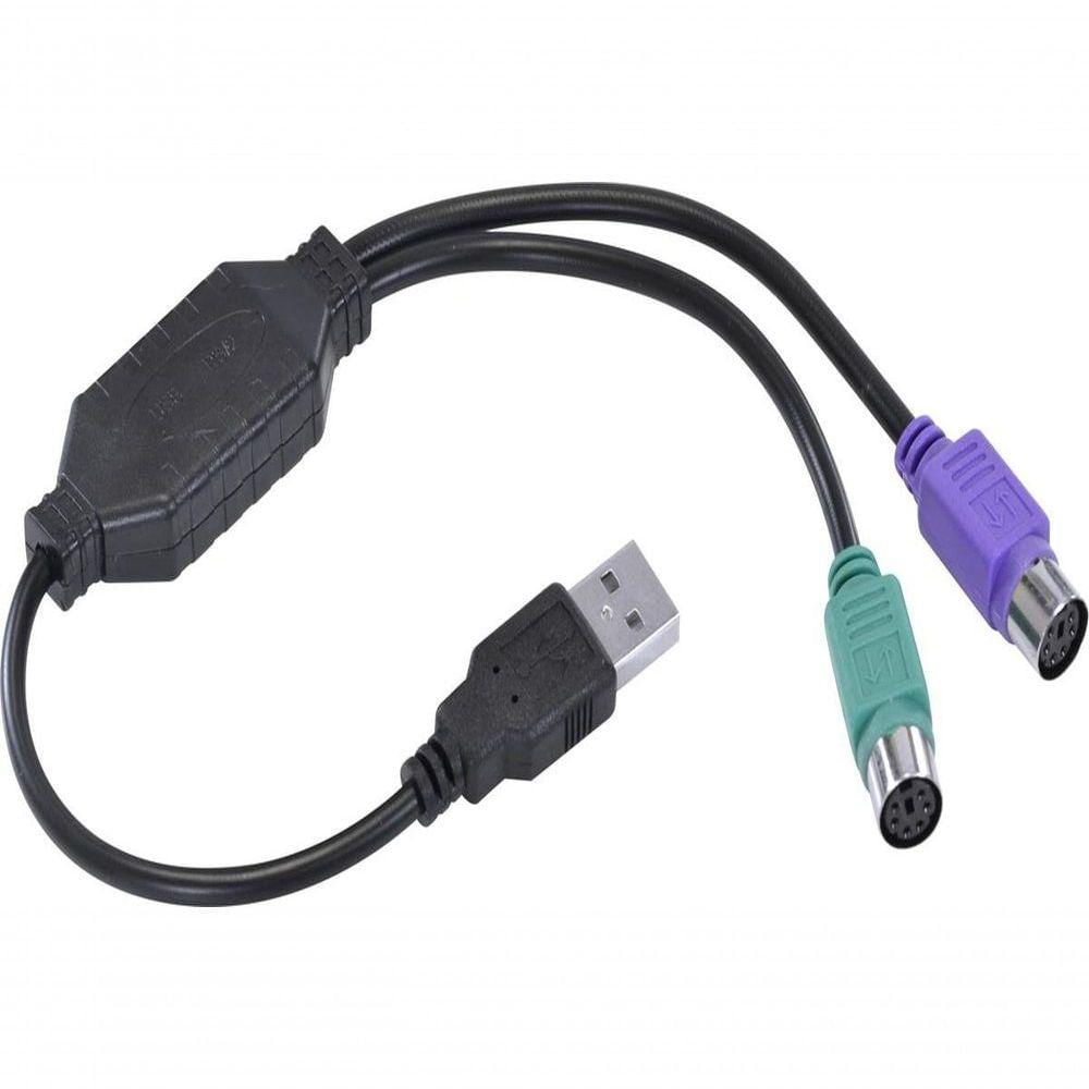 Cabo Adp Ps2 F X Usb Macho 30 Cm Usbps-2