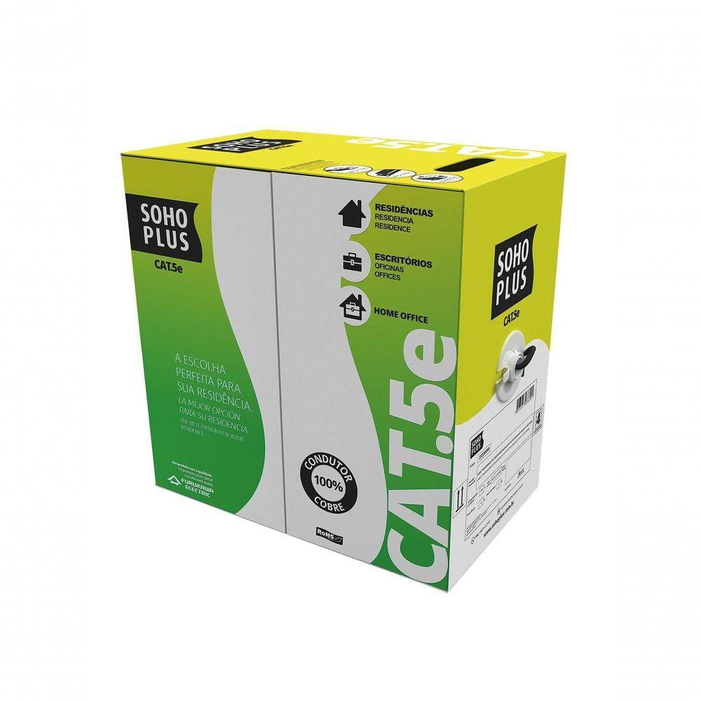Cabo Lan U/utp Cat.5e 24awg 4 Pares Cmx Uso Externo...