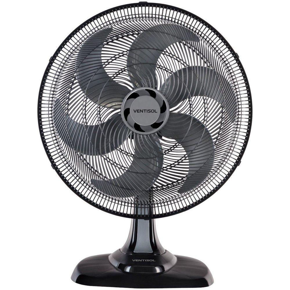 Ventilador Osc Mesa Turbo 6 50cm 6 Pás - 110V - Preto-prata