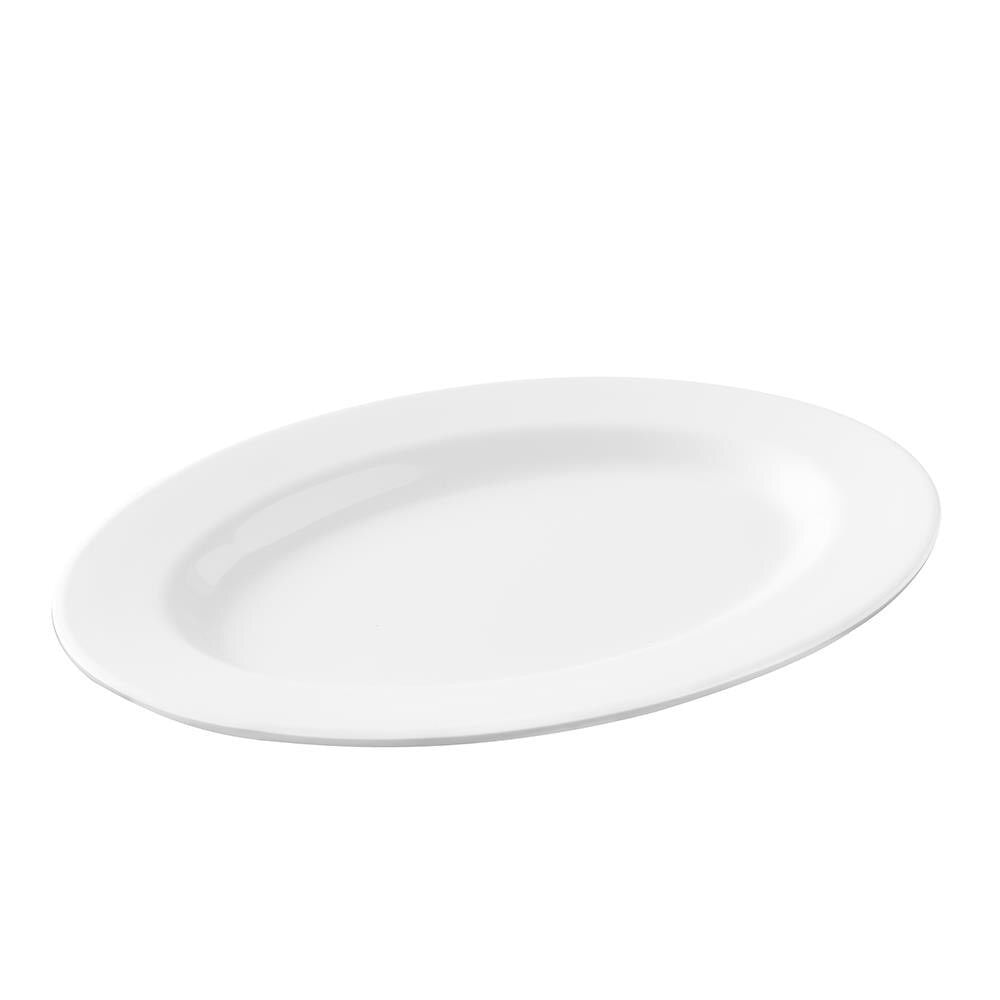 Travessa Oval Rasa Pasta 30 x 22cm Haus Concept Branco
