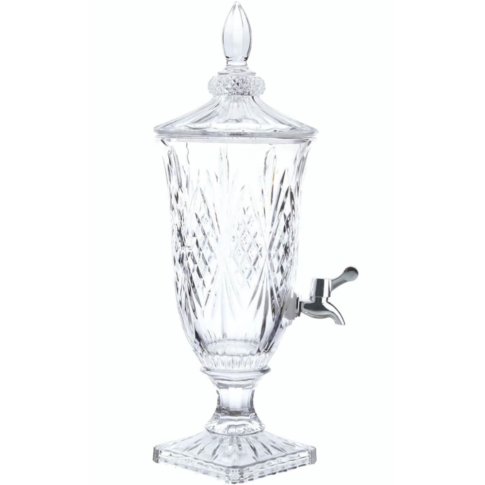 Suqueira Cristal Lyor 2L Dispenser de Bebidas Dublin 15x46cm Água Sucos Coquetéis