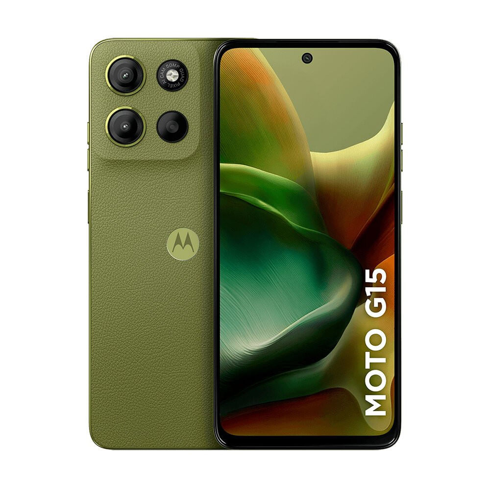 Smartphone Motorola Moto G15, 50 MP + 5 MP, 256 GB, 4G, Verde - XT2521-2