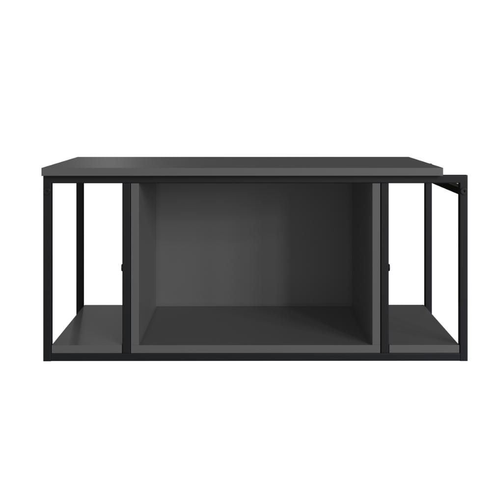 Gabinete Suspenso Para Banheiro 80cm P1019 Grafite Sem Cuba